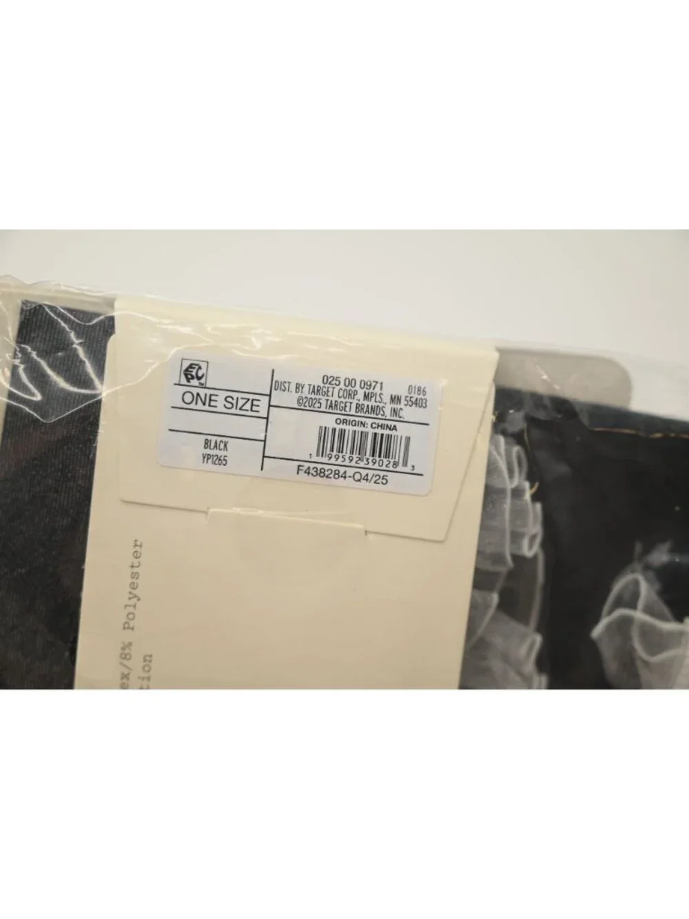 NIP A New Day Fashion Anklets 1 Pair One Size Black White Floral Ruffle Socks